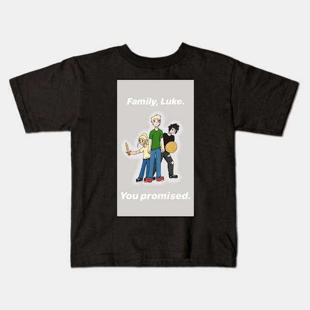 The Broken Trio Kids T-Shirt by ceolsonart